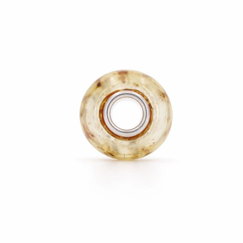 Sterling Silver Red & Gold Foil Murano Glass Bead Charm