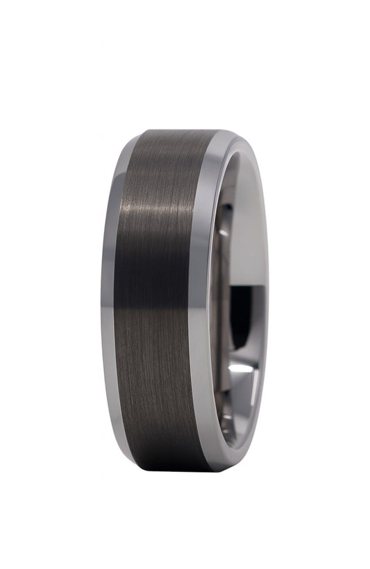 Tungsten 8mm Satin & High Polish Band