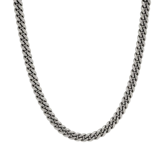Sterling Silver 3.5mm Miami Cuban Link 24" Chain
